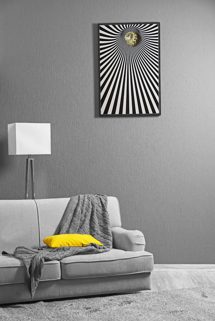 Sinking Illusion of a Snail original abstract contextualised office art modern decor photo print by Blair Montague Drake